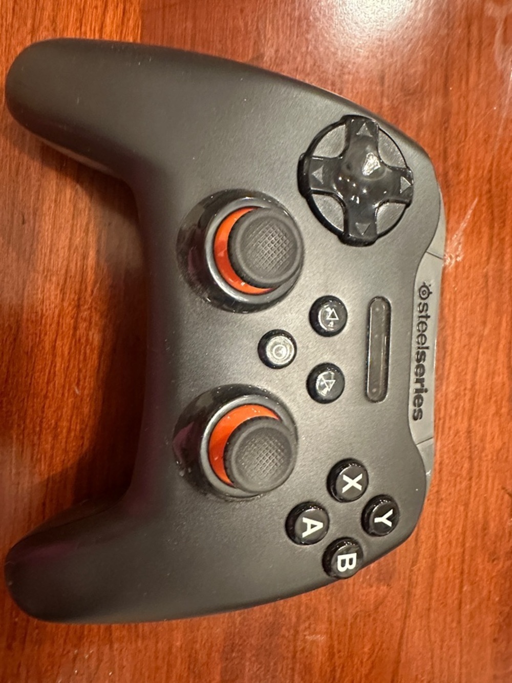 SteelSeries Black and Orange Gaming Controller